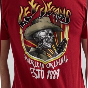 Men's LEE Skull T-Shirt 100% Cotton Multiple Sizes